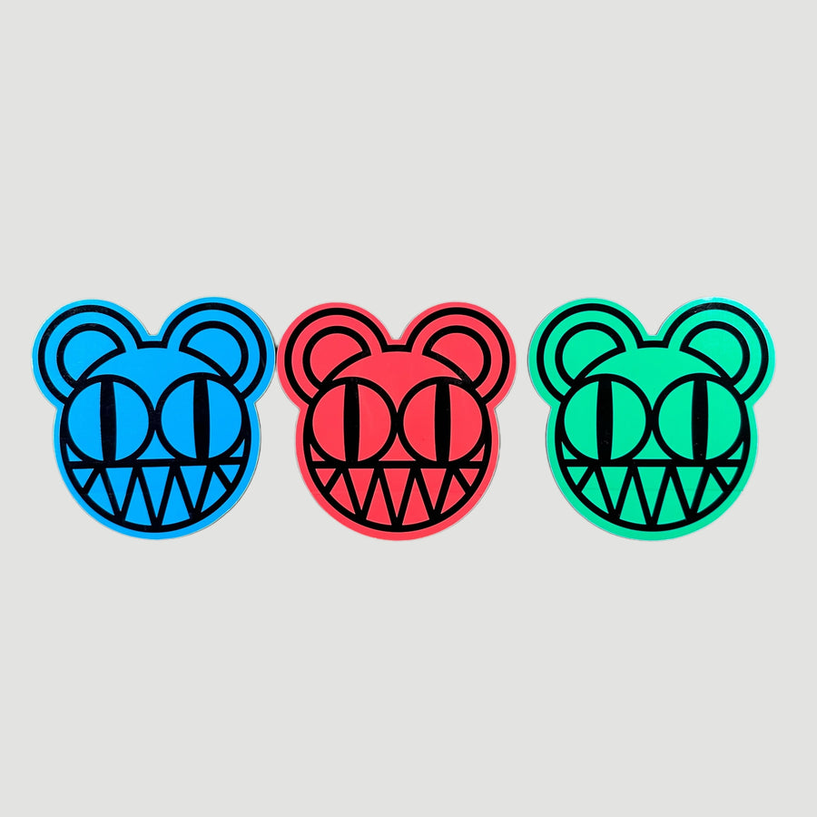 2000 Radiohead KID A Bear Promo 3 Sticker Set