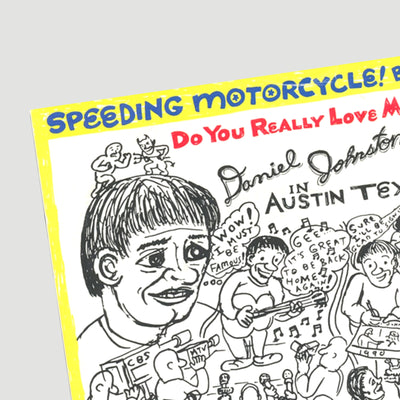 1990 Daniel Johnston and Yo La Tengo Speeding Motorcycle US Yellow 7"