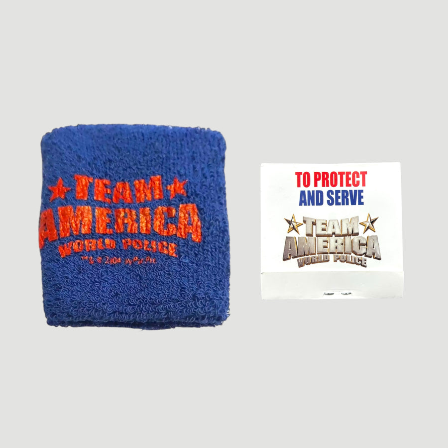 2004 Team America World Police Promo Condom + Sweatband