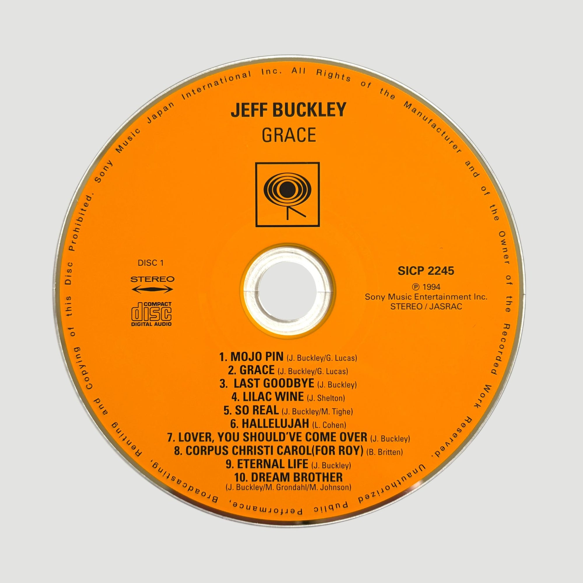 2002 Jeff Buckley Grace Legacy Edition Japanese 3CD Set