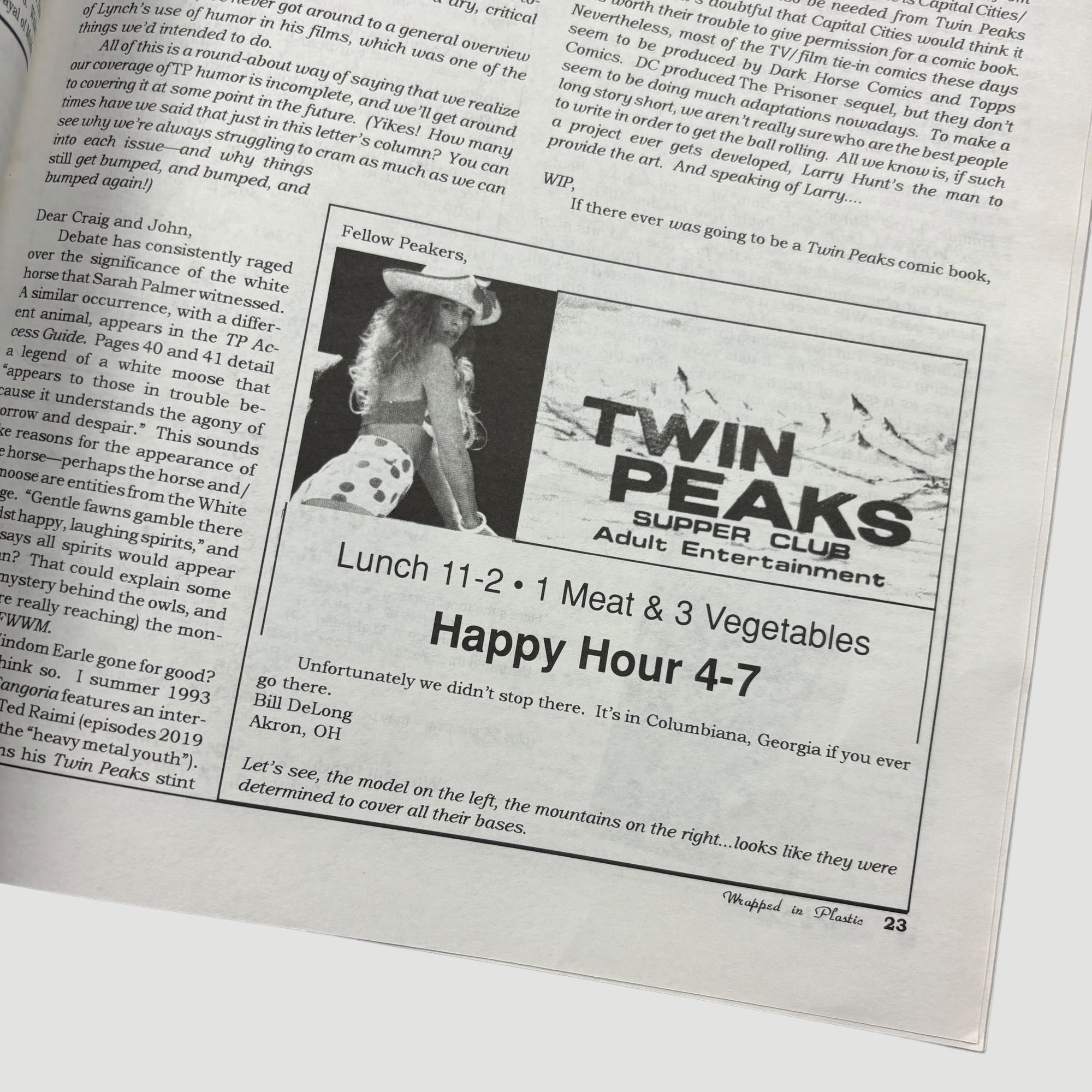 1991 Twin Peaks: Wrapped in Plastic Issue #14