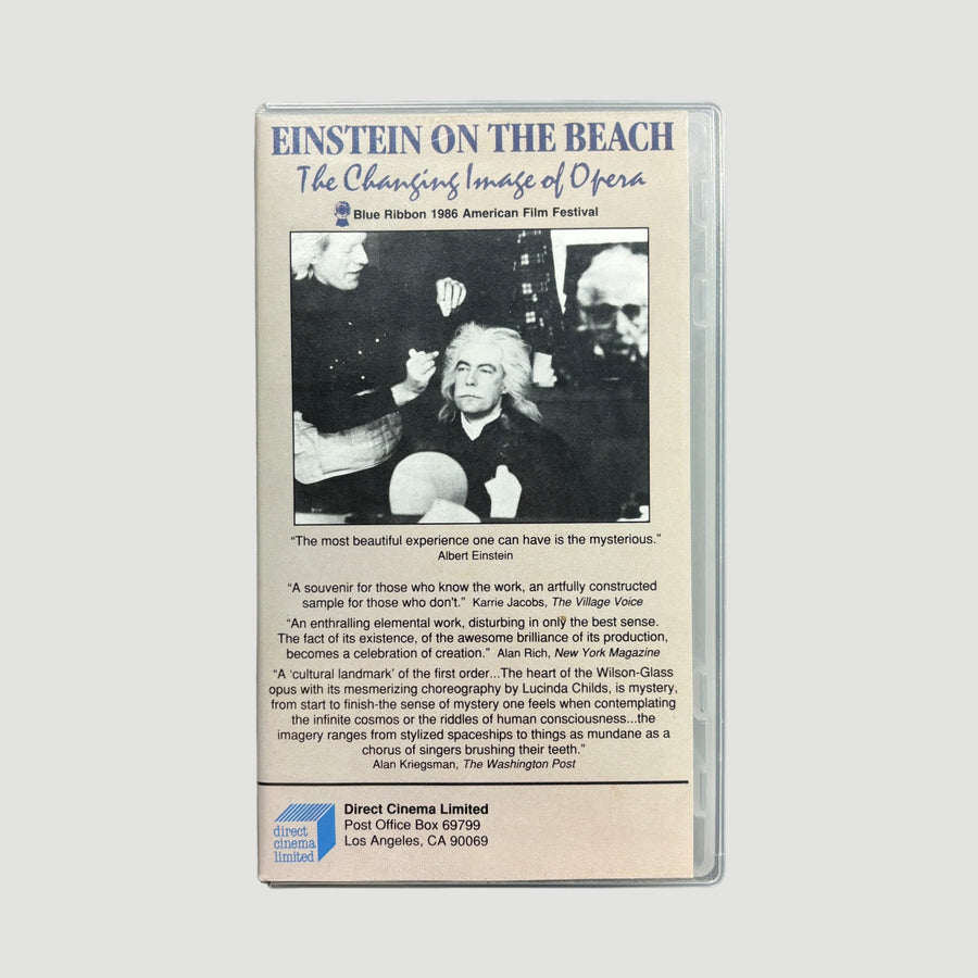 1987 Philip Glass/Robert Wilson 'Einstein on the Beach' VHS