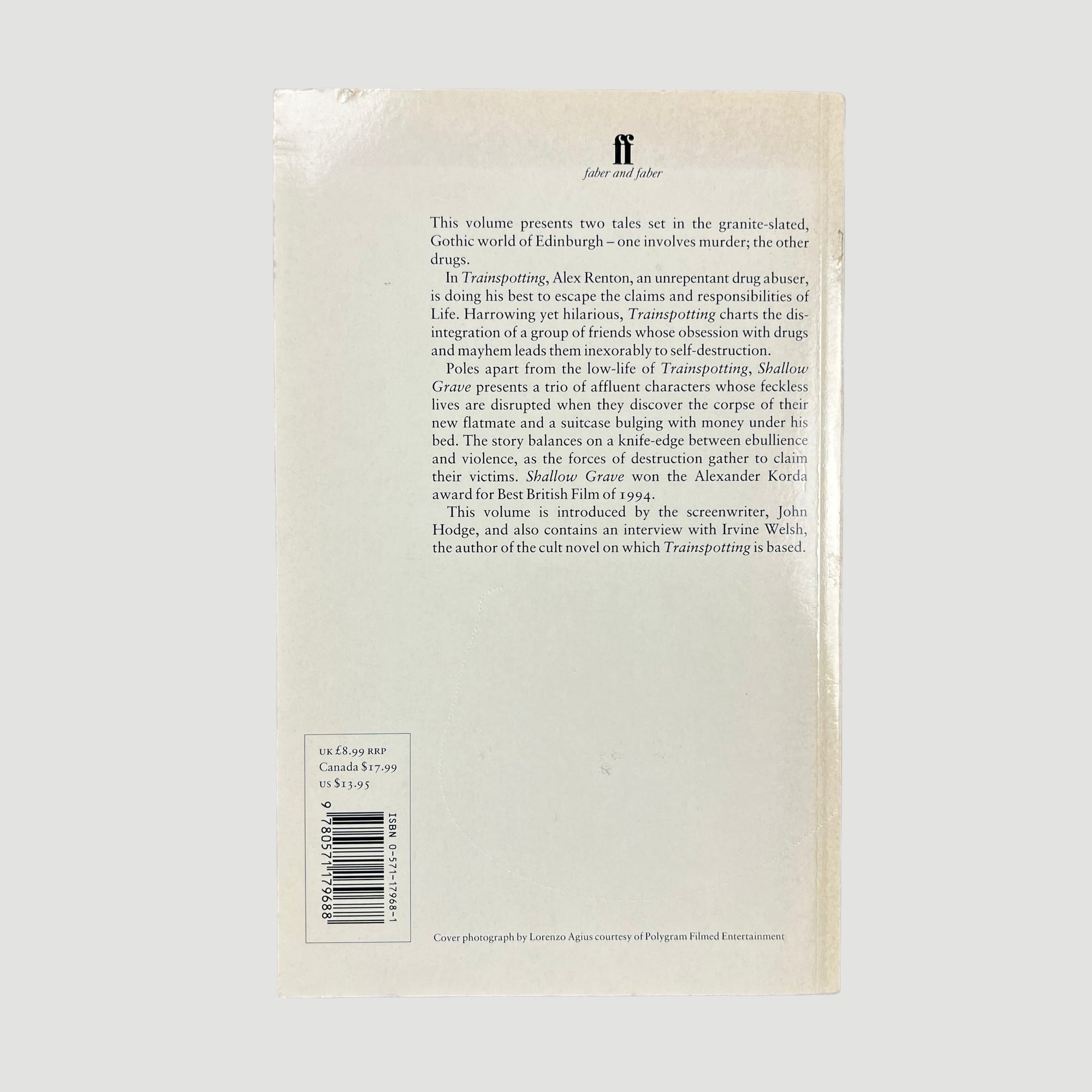 1996 Trainspotting Screenplay UK Faber