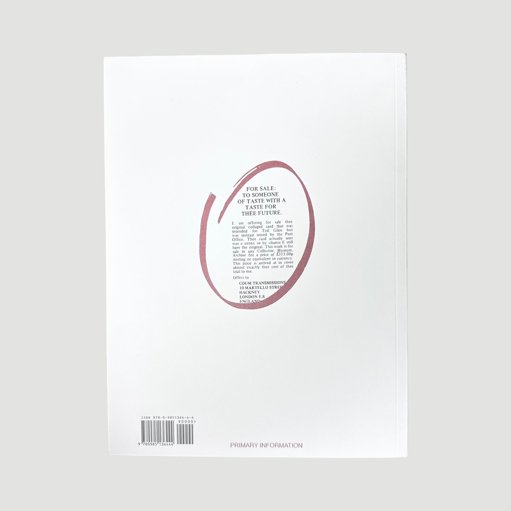 2013 Genesis P-Orridge G.P.O. Vs. G.P-O Mail Action