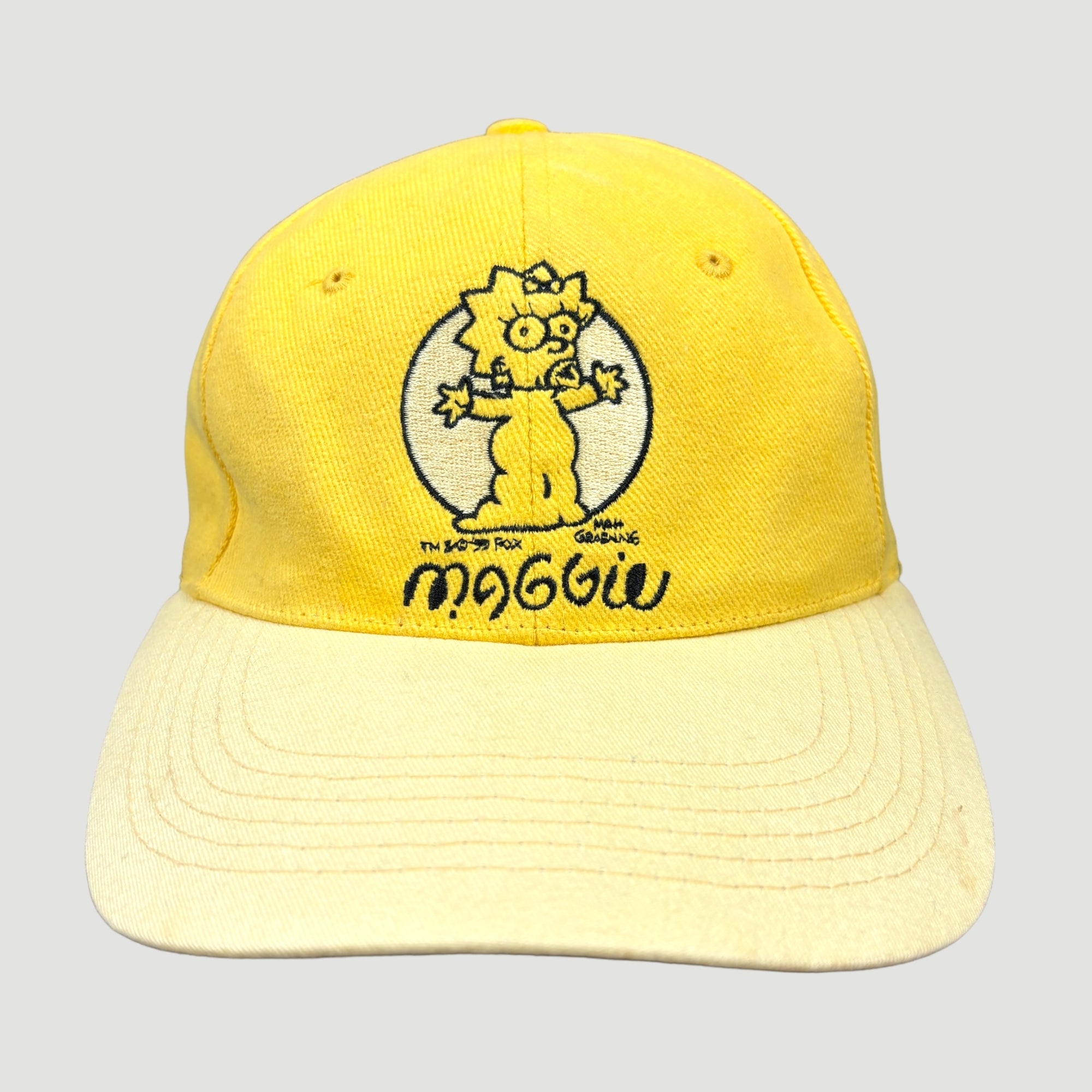 1999 The Simpsons Maggie Two-Tone Yellow Cap