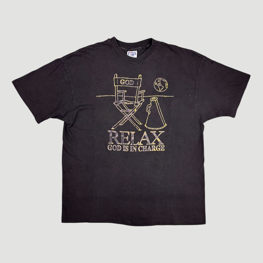 90's Relax God is in Charge T-Shirt