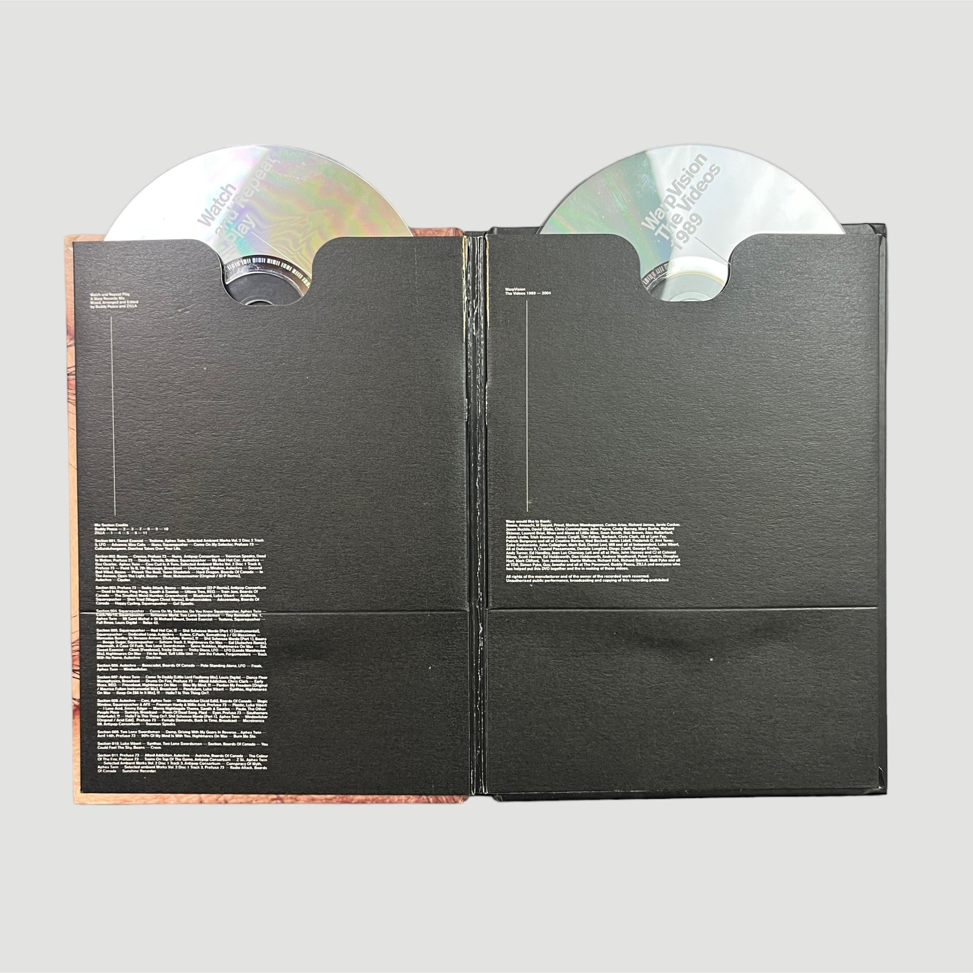 2004 Warp Vision: The Videos 2 DVD Special Edition Hardback Book