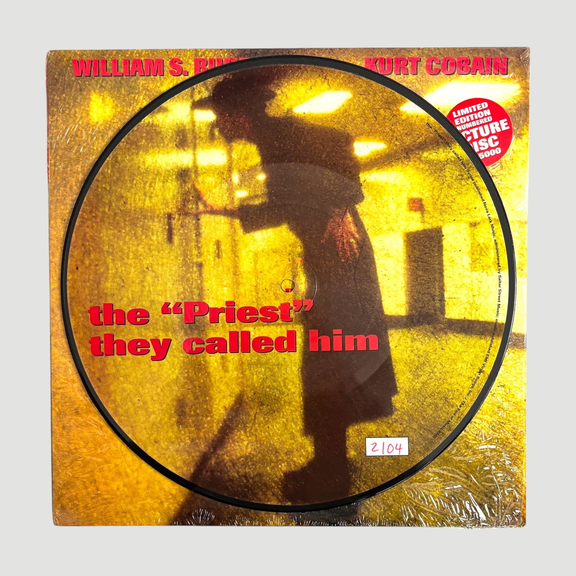 1993 William S. Burroughs / Kurt Cobain The "Priest" They Called Him' Etched 10" Picture Disc