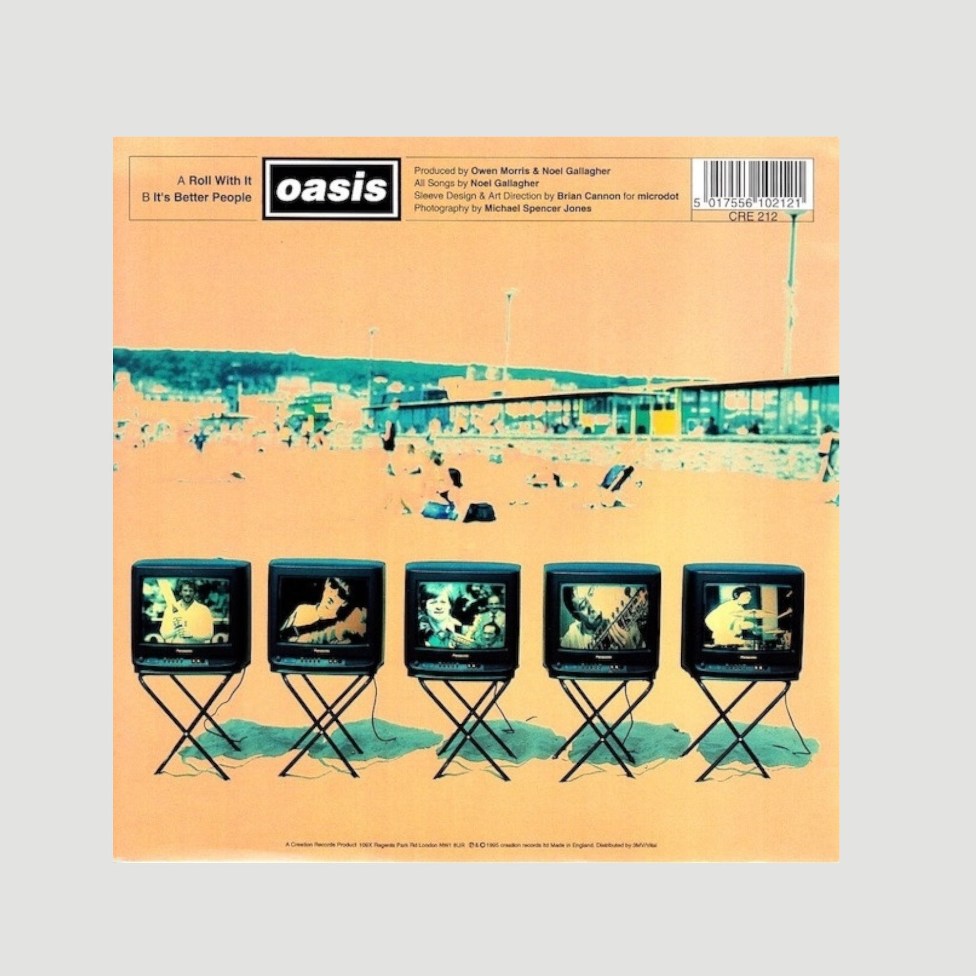 1995 Oasis Roll With It 7" UK Single