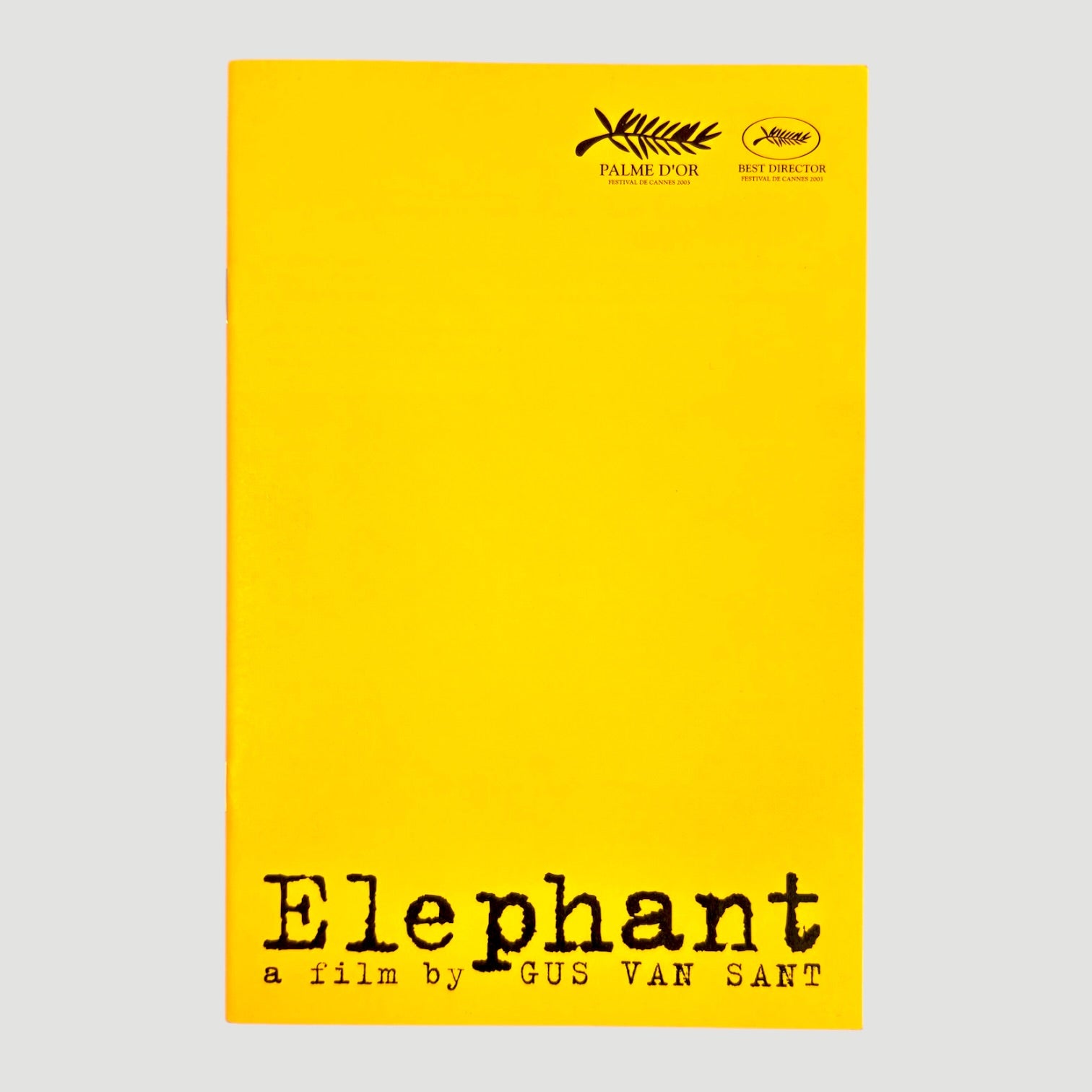 2003 Gus Van Sant Elephant Japanese Programme