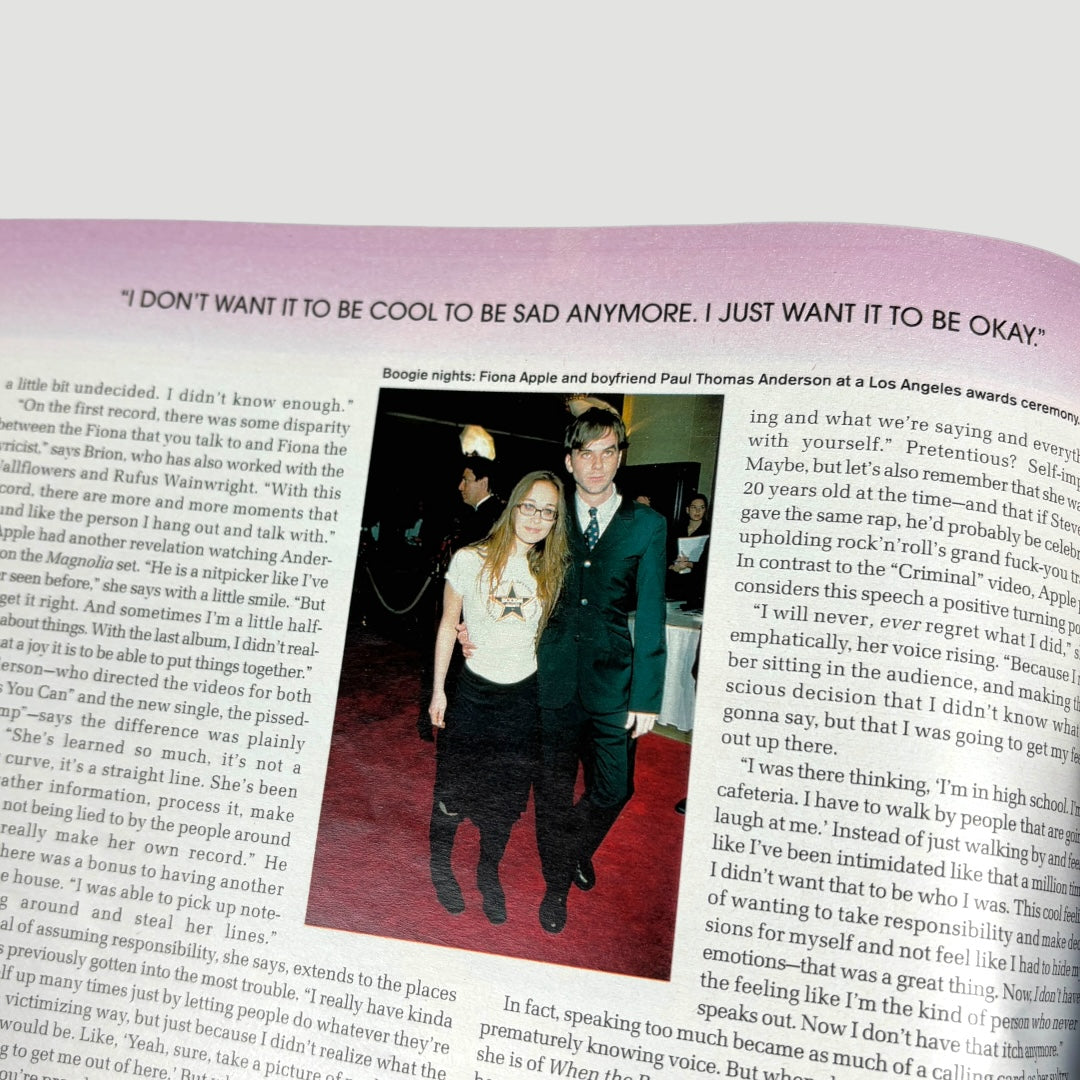 2000 Spin Magazine Fiona Apple Cover Issue