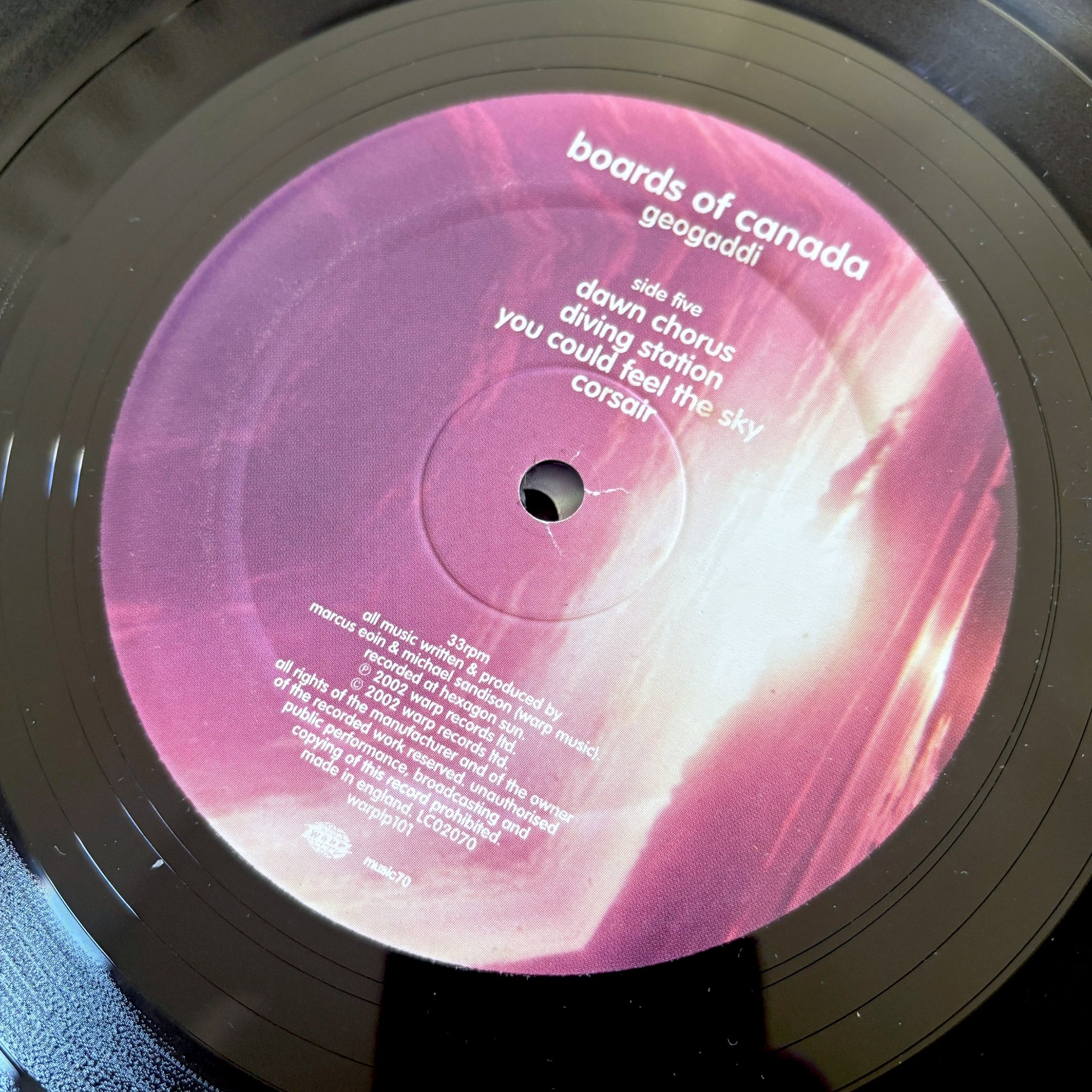 2002 Boards of Canada Geogaddi UK 1st Press Etched 3LP