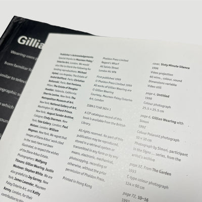 1999 Gillian Wearing Phaidon