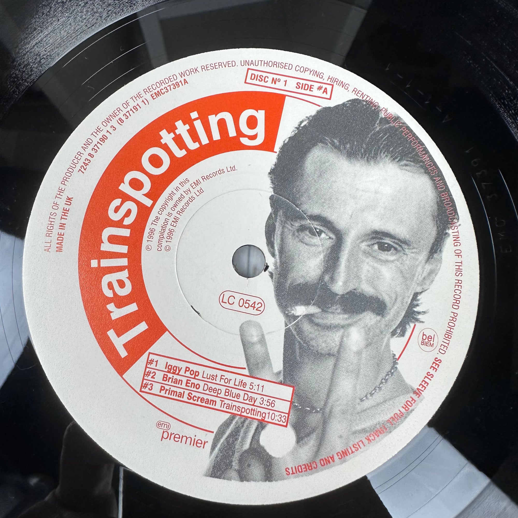 1996 Trainspotting Soundtrack 2LP UK 1st Press LP