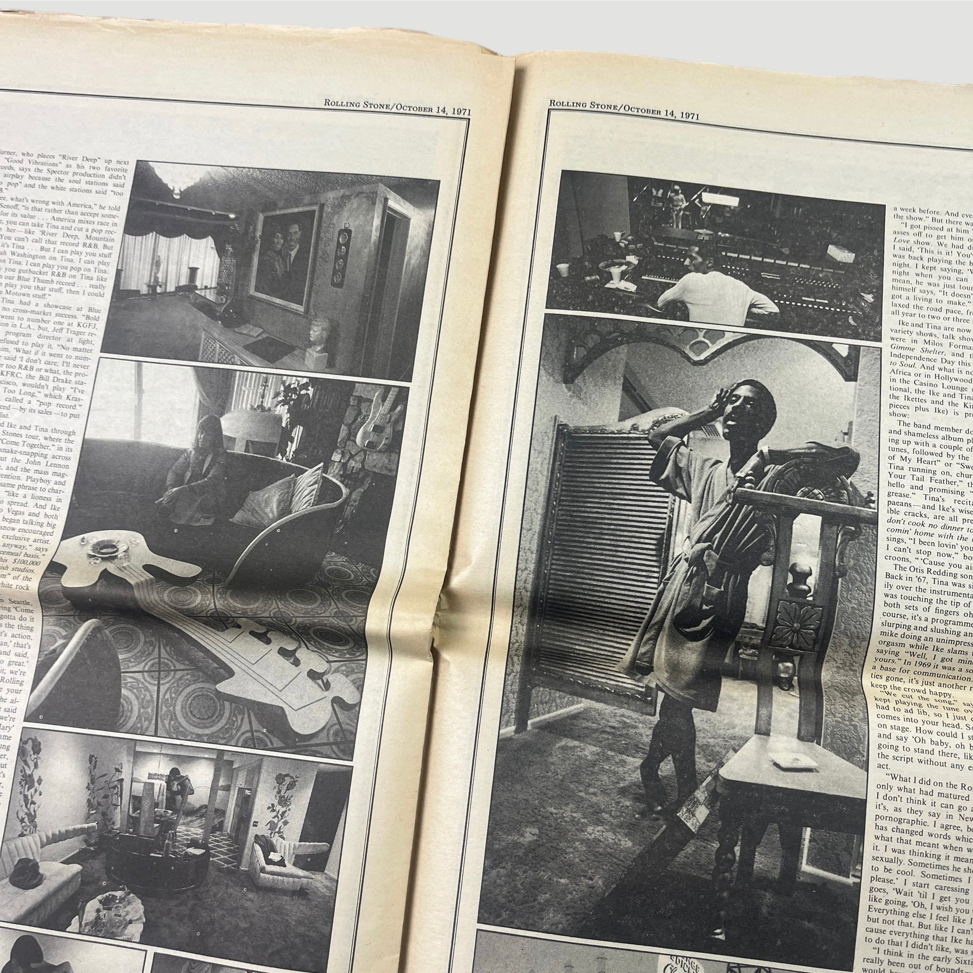 1971 Rolling Stone Tina & Ike Turner Issue