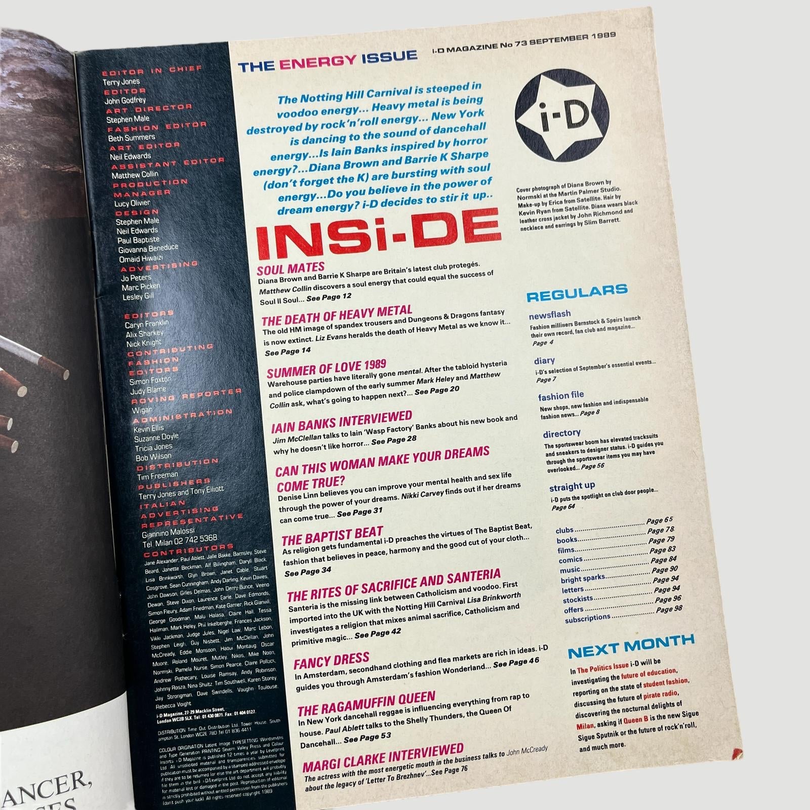 1989 i-D Magazine Pick Me Up Issue