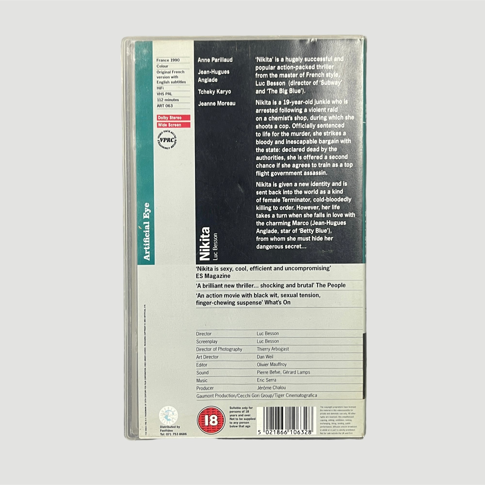 1990 Nikita Artificial Eye VHS