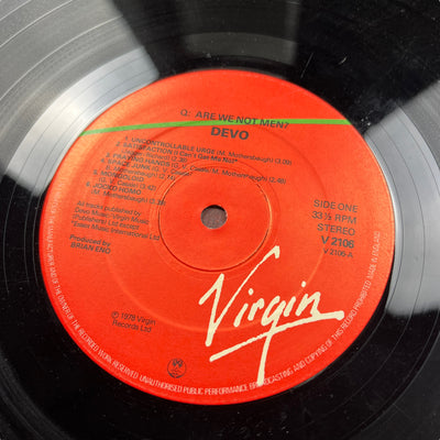 1978 Devo Q: Are we not Men? A: We are Devo UK LP