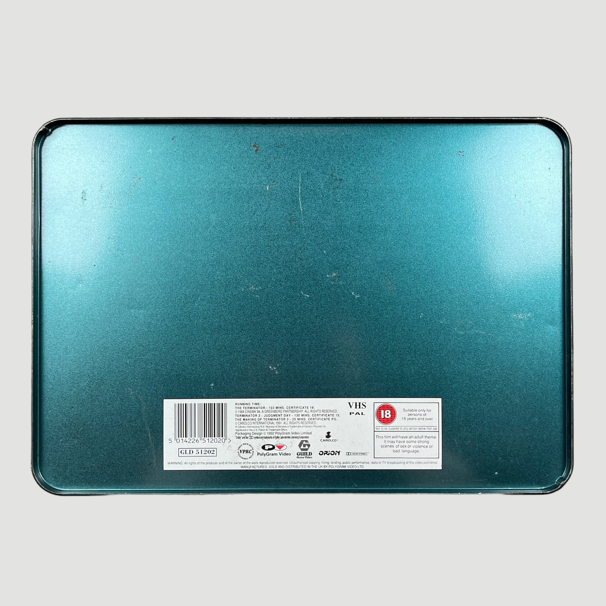 1991 Terminator T2 Metallic Boxset 2xVHS + Booklet