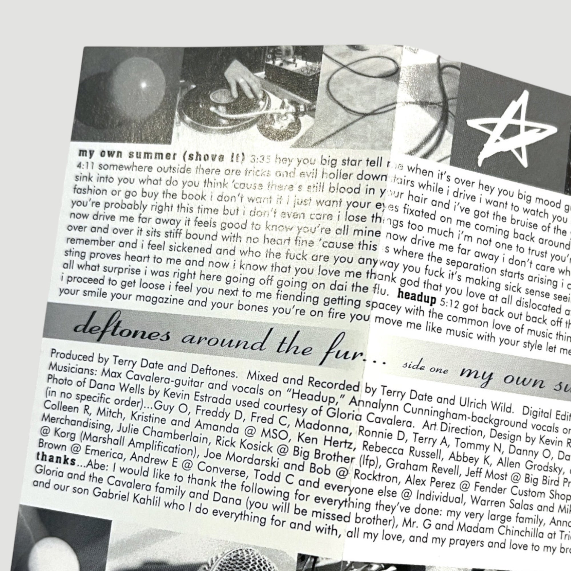 1997 Deftones Around the Fur US Cassette