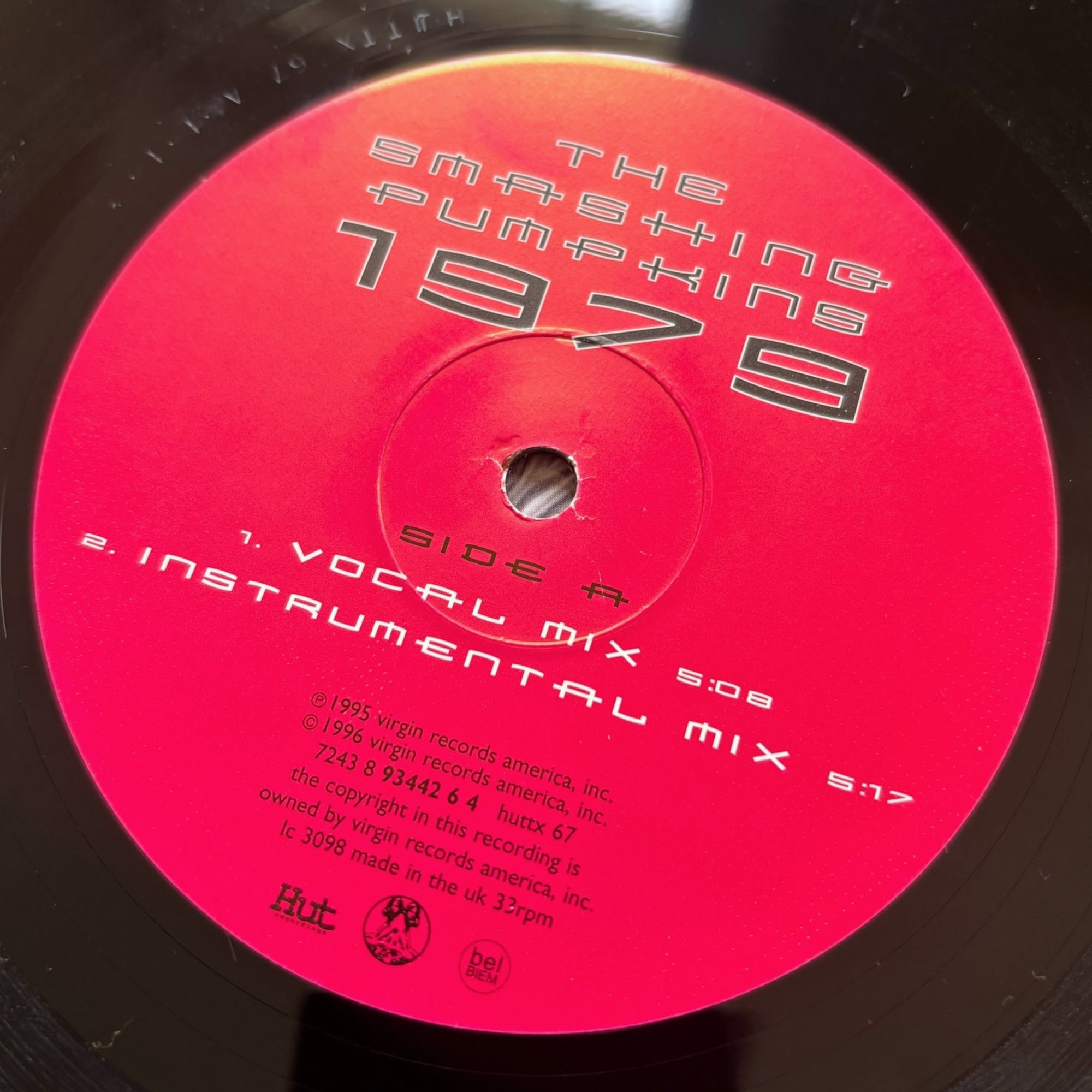 1996 The Smashing Pumpkins 1979 The Remixes UK 12" Single