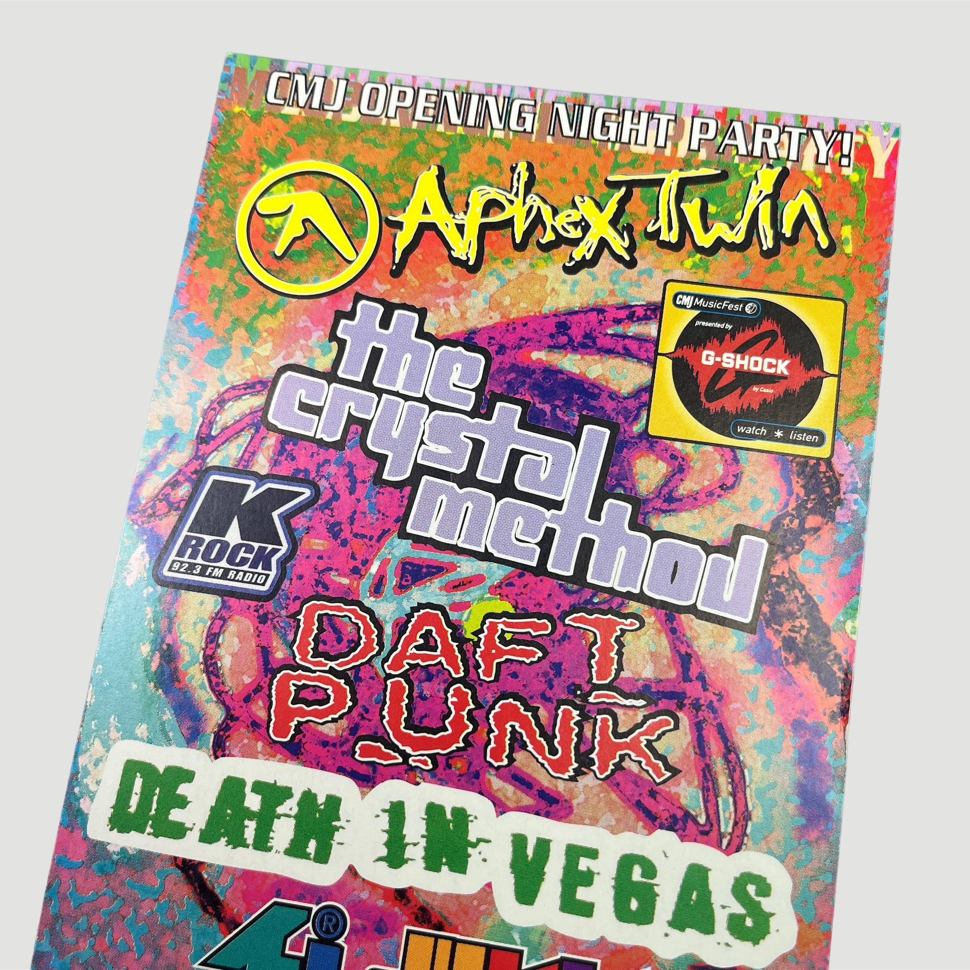 1997 Aphex Twin + Daft Punk ... Roseland NYC Flyer