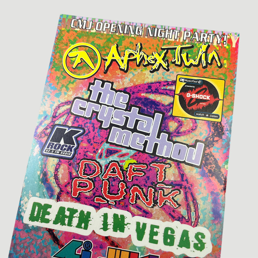 1997 Aphex Twin + Daft Punk ... Roseland NYC Flyer