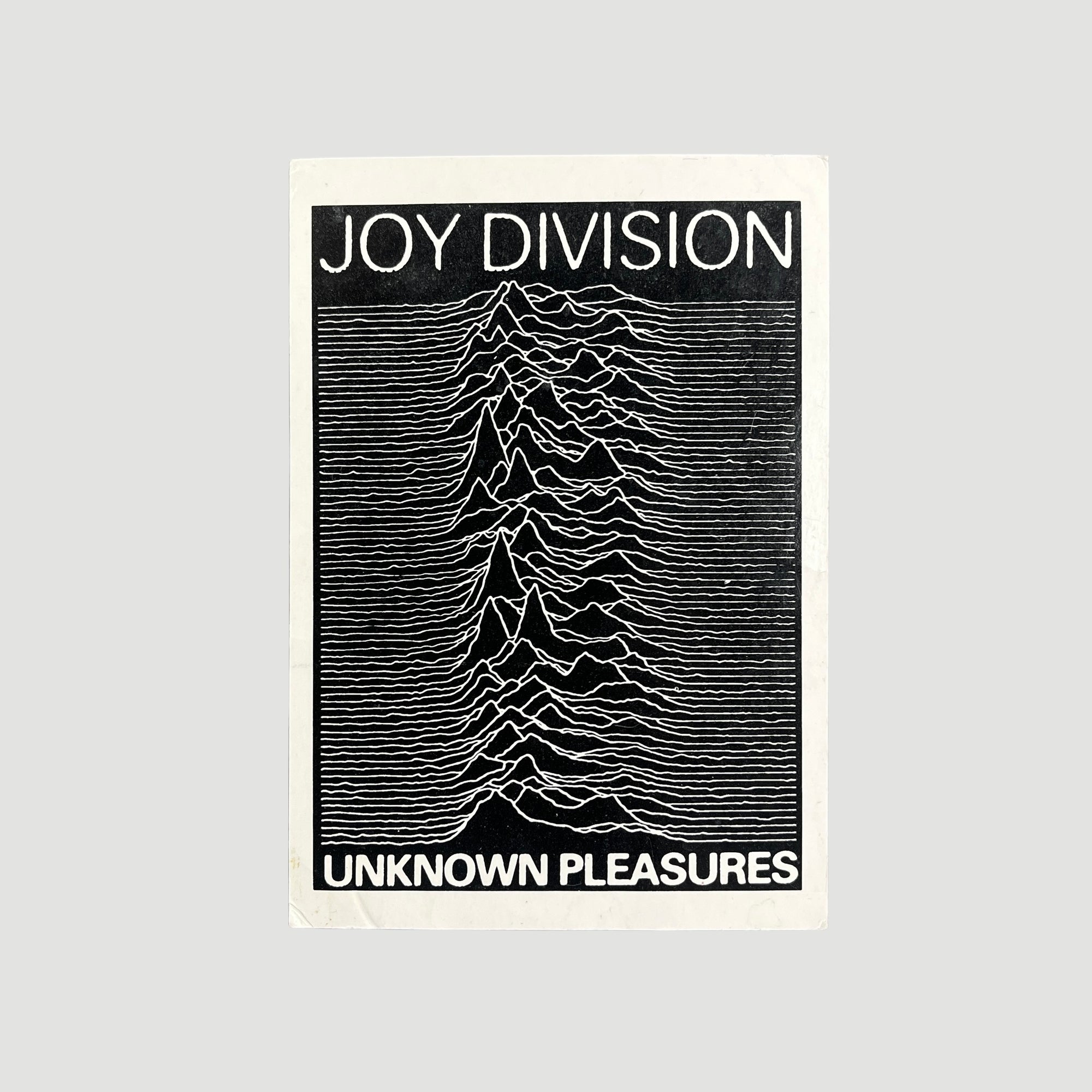 1980 Joy Division Unknown Pleasures Postcard