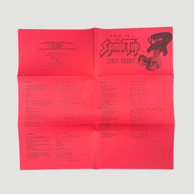 Mid 80's This is Spinal Tap Japanese Betamax Tape