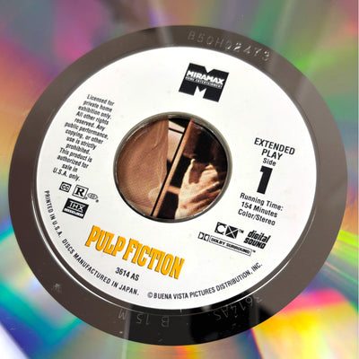 1994 Pulp Fiction UK Gatefold 2 Laserdisc Set