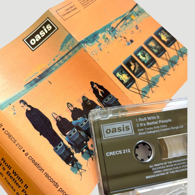 1995 Oasis Roll With It UK Cassette Single