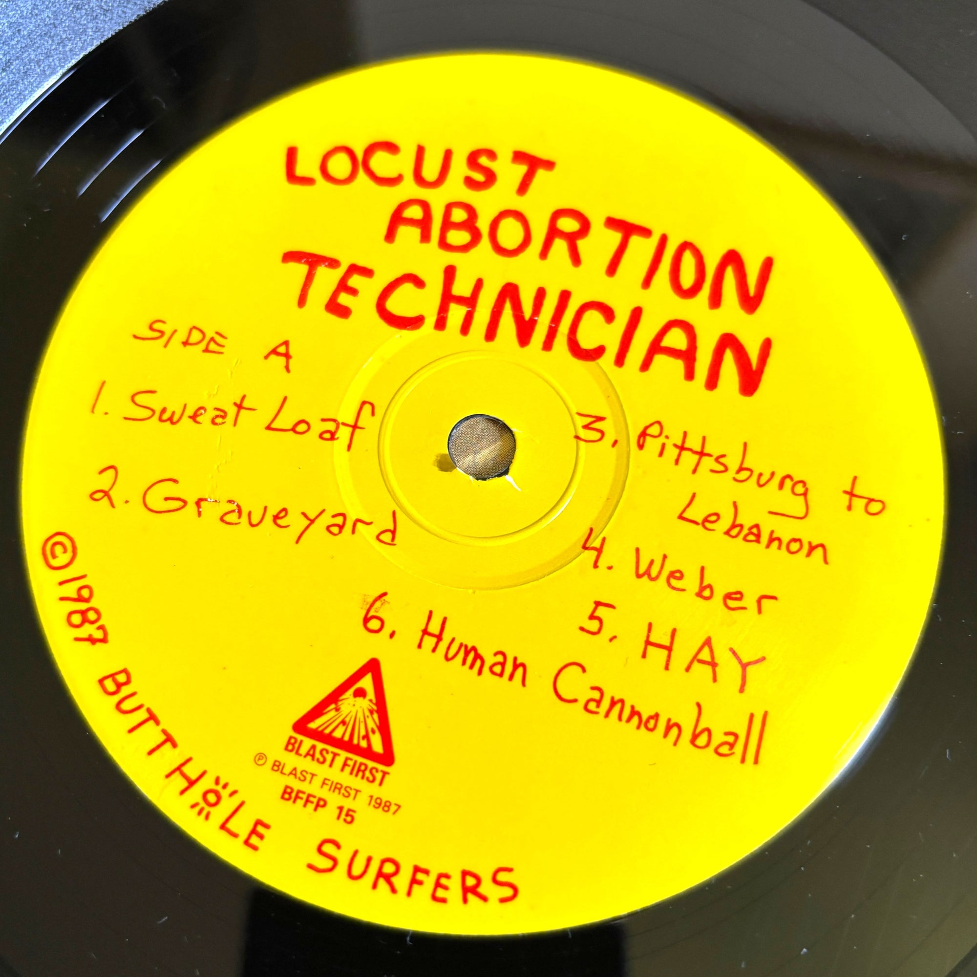 1987 Butthole Surfers Locust Abortion Technician 1st Press UK LP