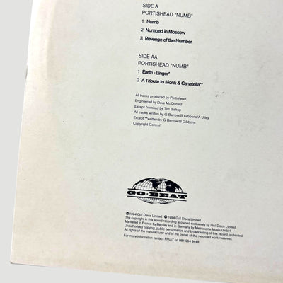 1994 Portishead 'Numb' UK 12" Single