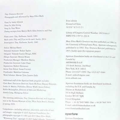 2015 Mary Ellen Mark Tiny Streetwise Revisited 1st Ed.