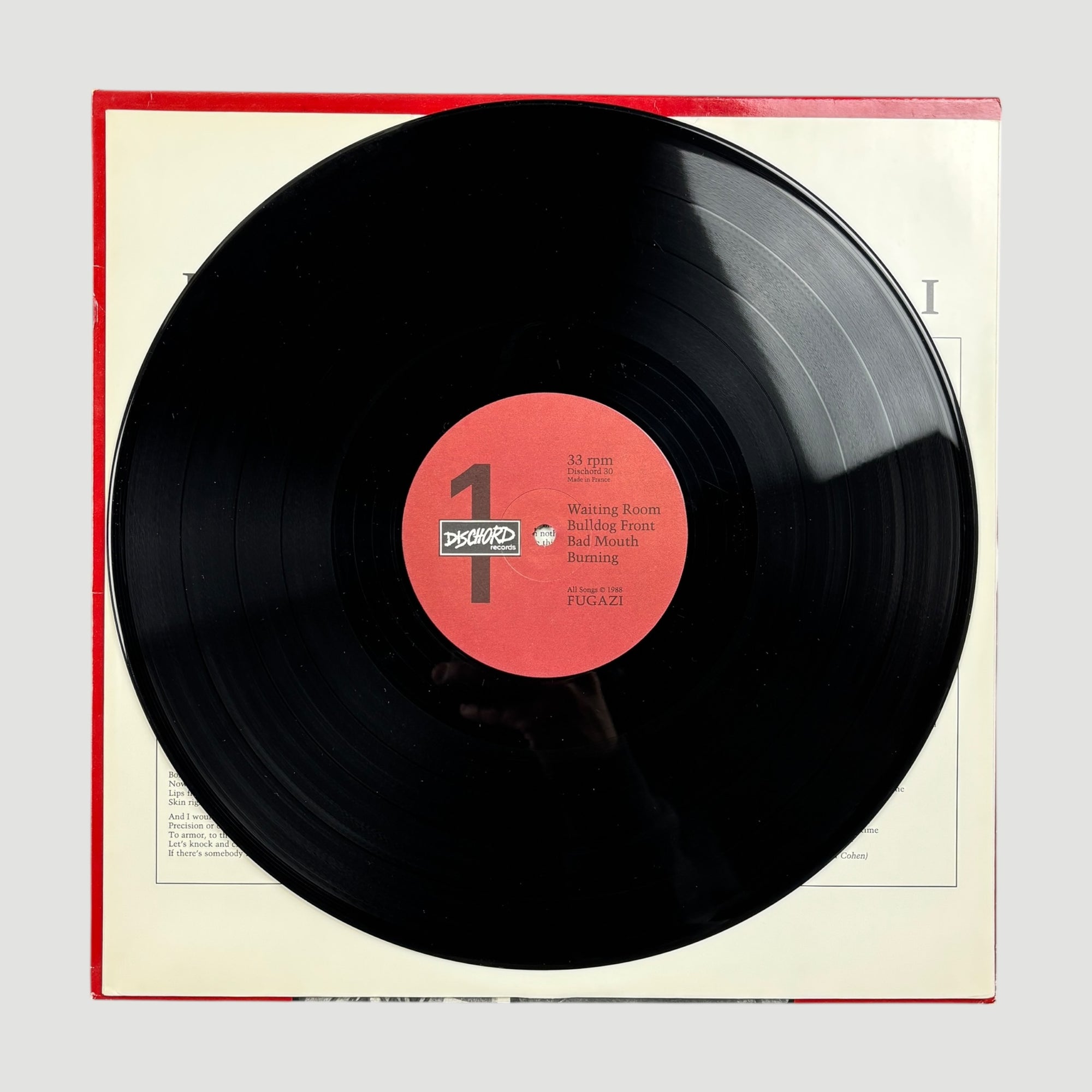 1988 Fugazi Self Titled LP 1st UK Press