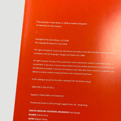 2008 Cobain Unseen by Charles R. Cross + CD 1st Ed.