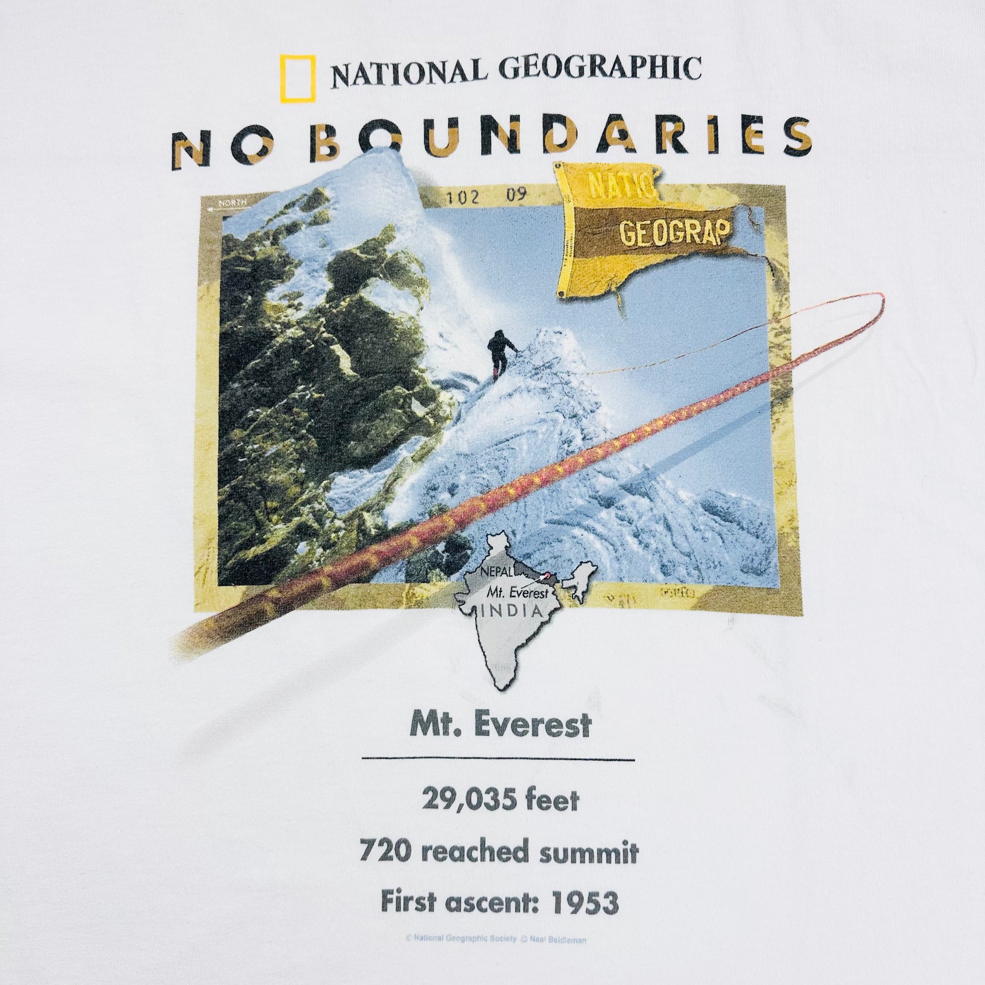 90's National Geographic No Boundaries T-Shirt