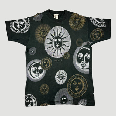 90's Fornasetti Sunshine All Over Print T-Shirt