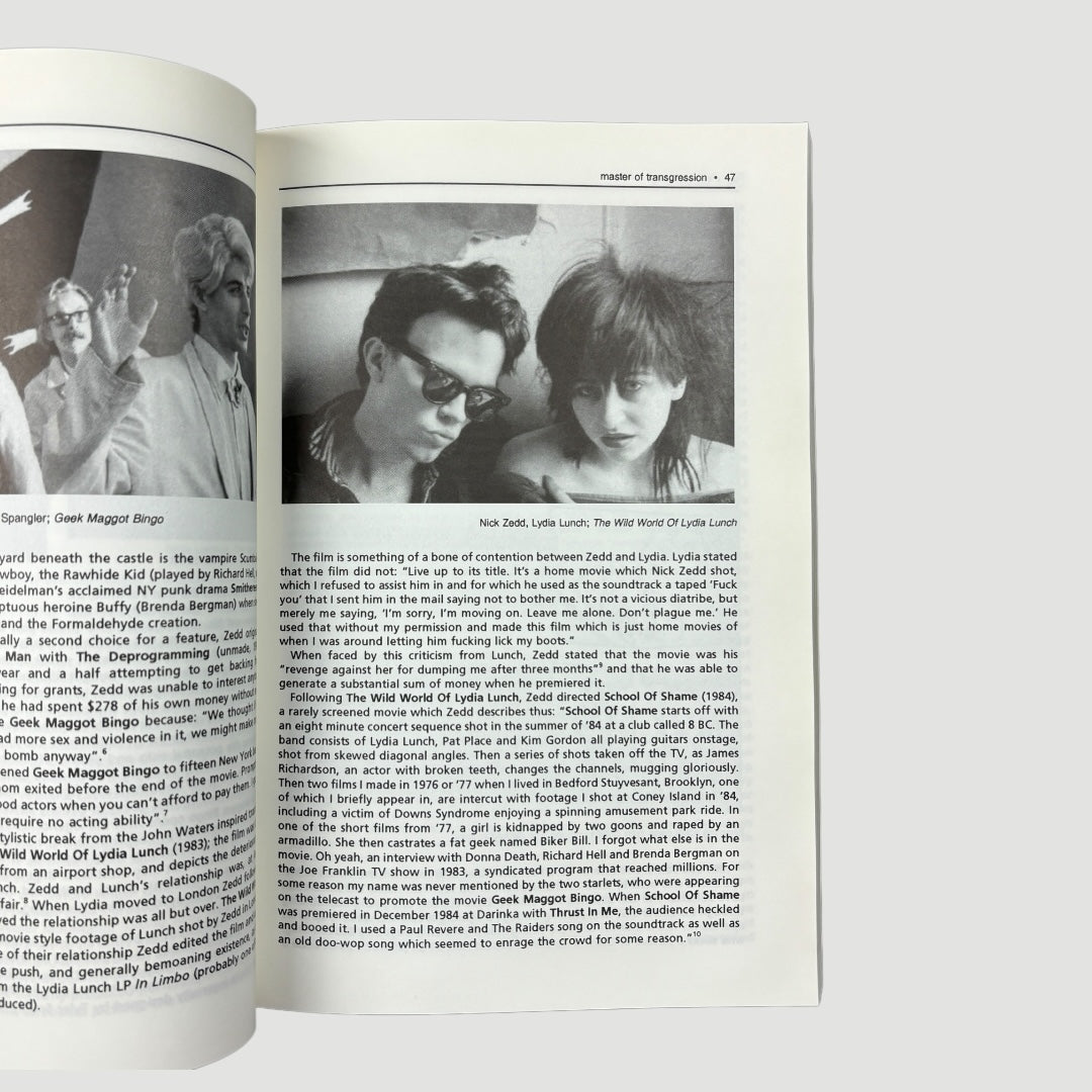 1995 Deathtripping: The Cinema of Transgression 1st Ed.