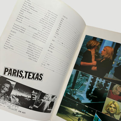 80's Paris, Texas Japanese Release Programme