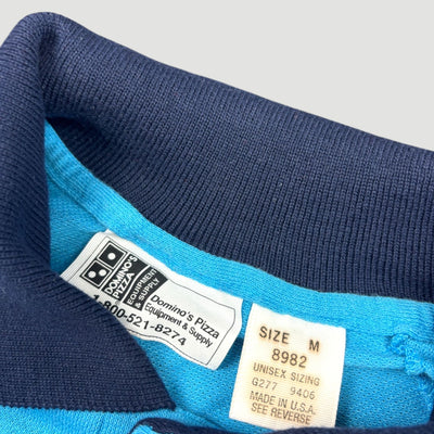80's Domino’s Staff Polo Shirt (Navy Collar)