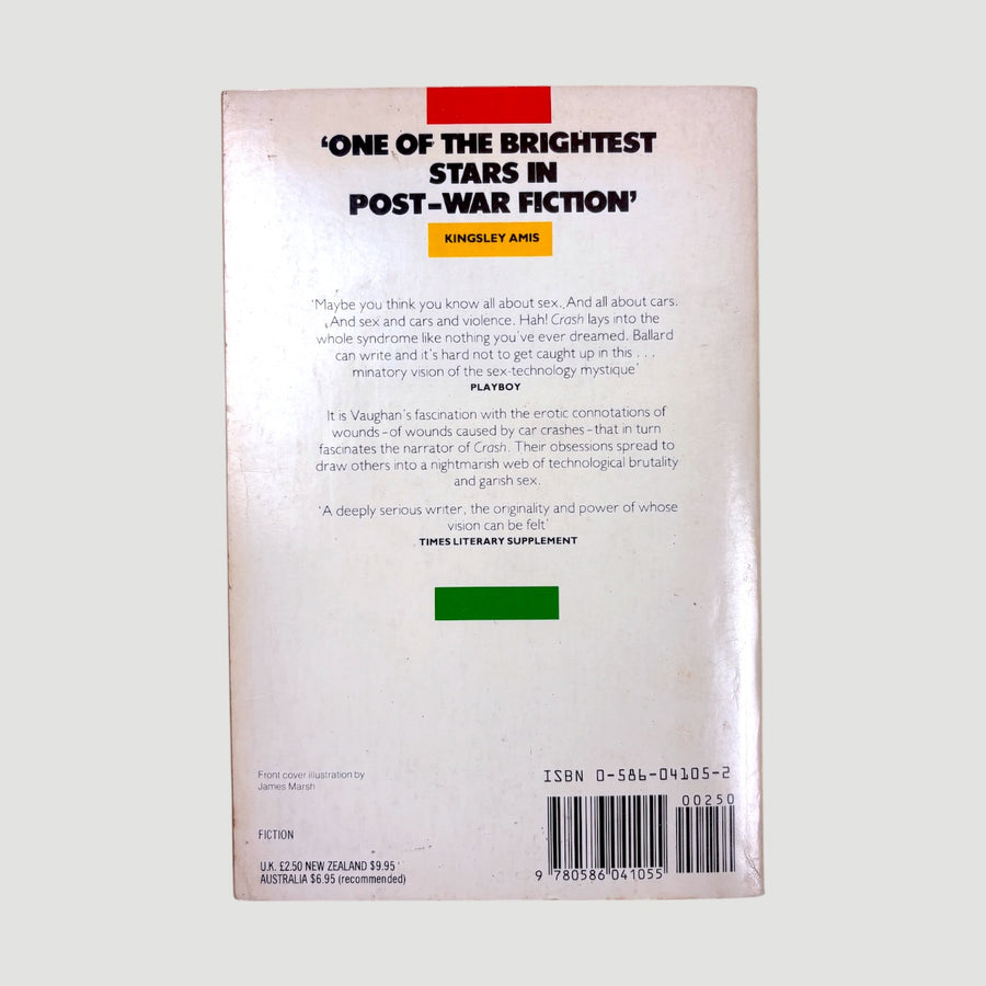 1985 Crash by JG Ballard Softback Novel
