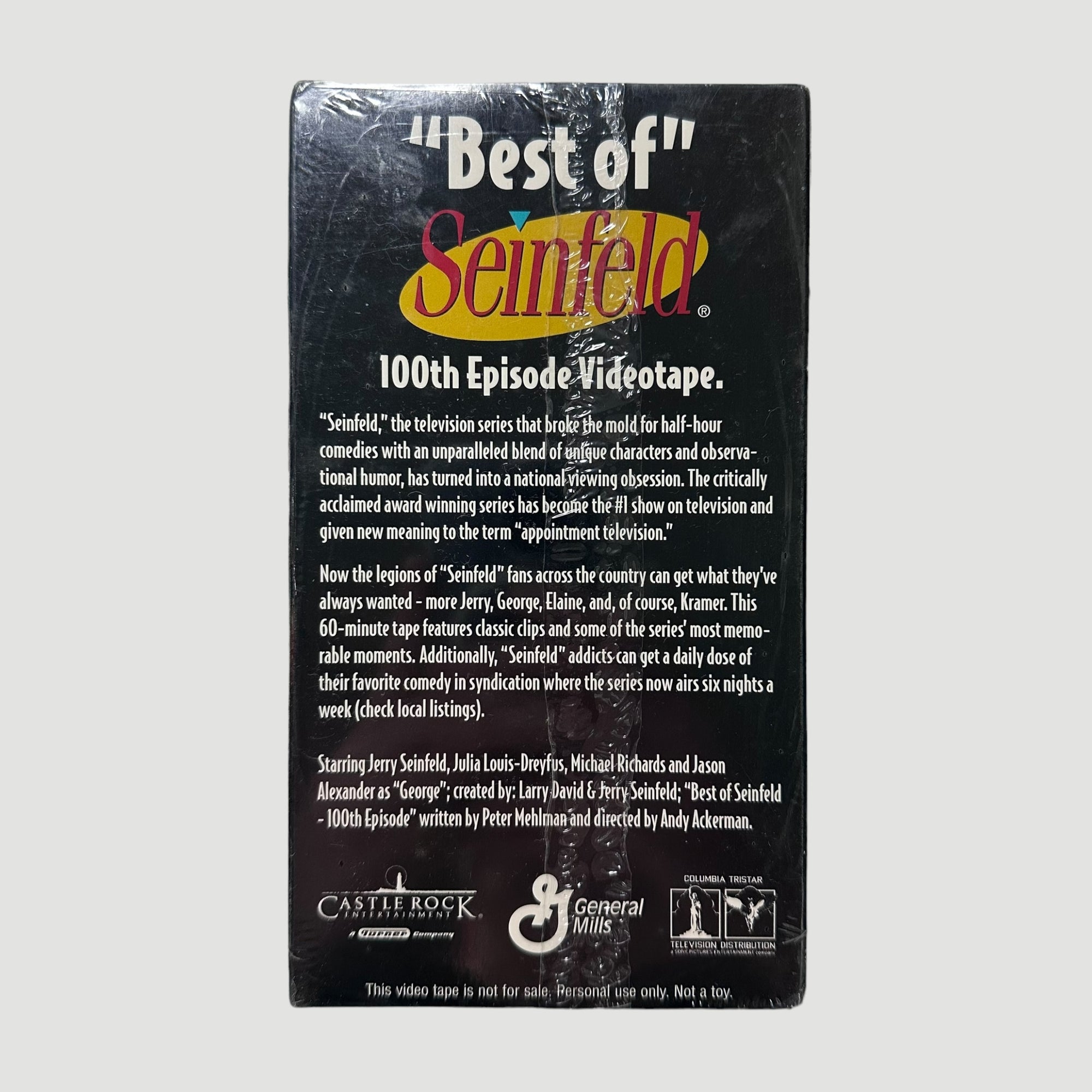 1995 Seinfeld "Best Of" 100th Episode VHS (Sealed)