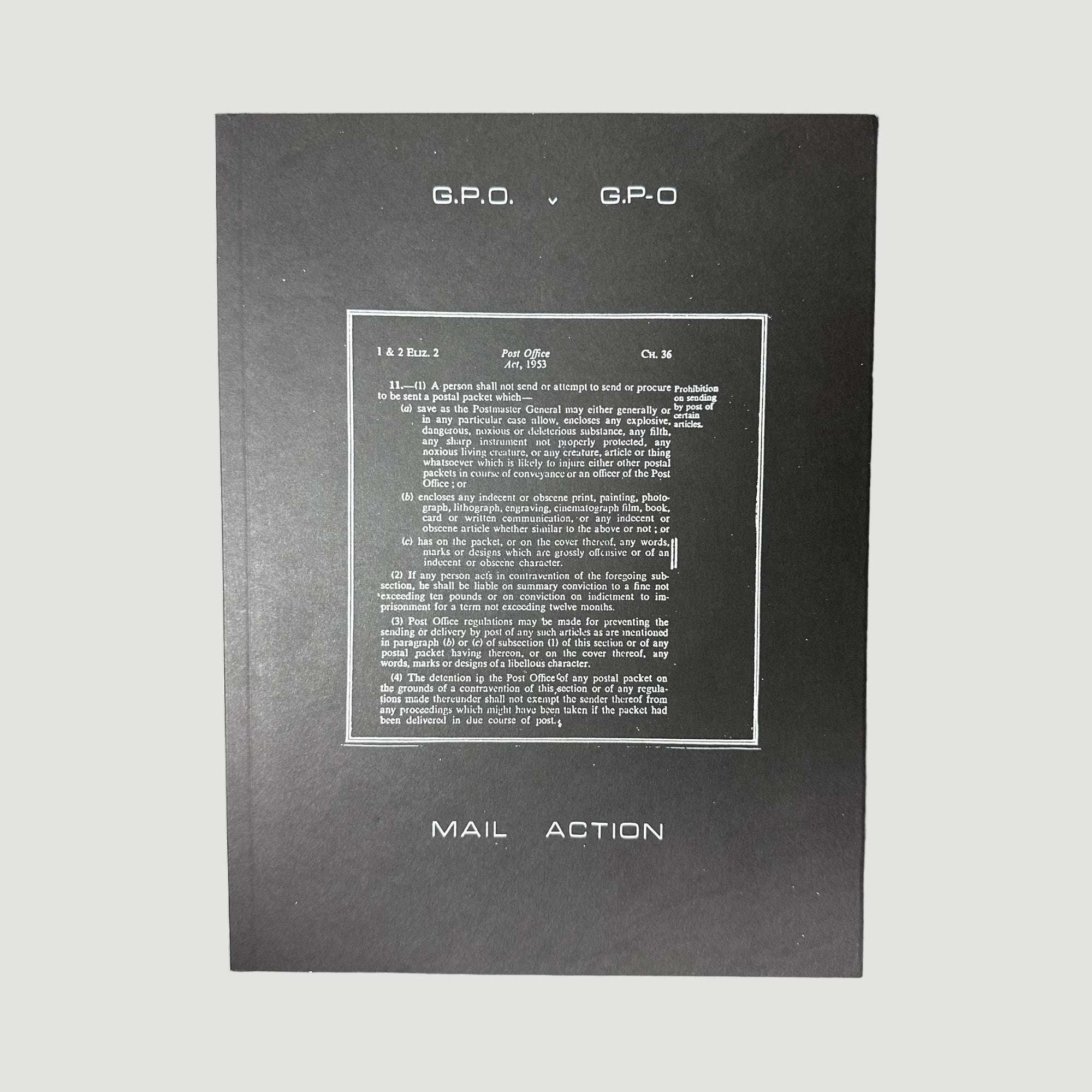 2013 Genesis P-Orridge G.P.O. Vs. G.P-O Mail Action