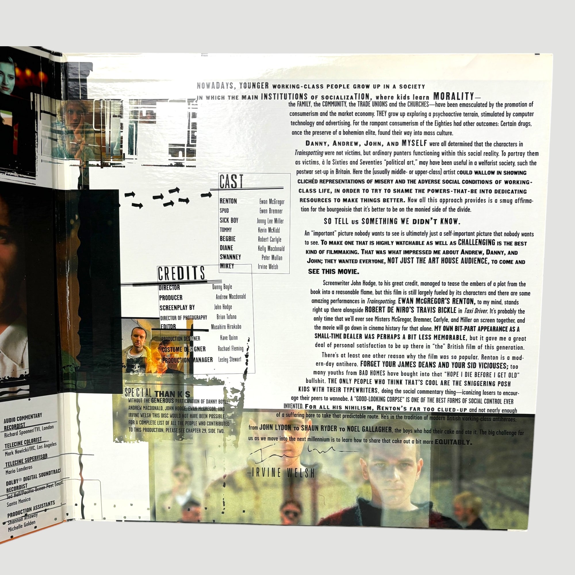 1997 Trainspotting UK Criterion Gatefold Laserdisc