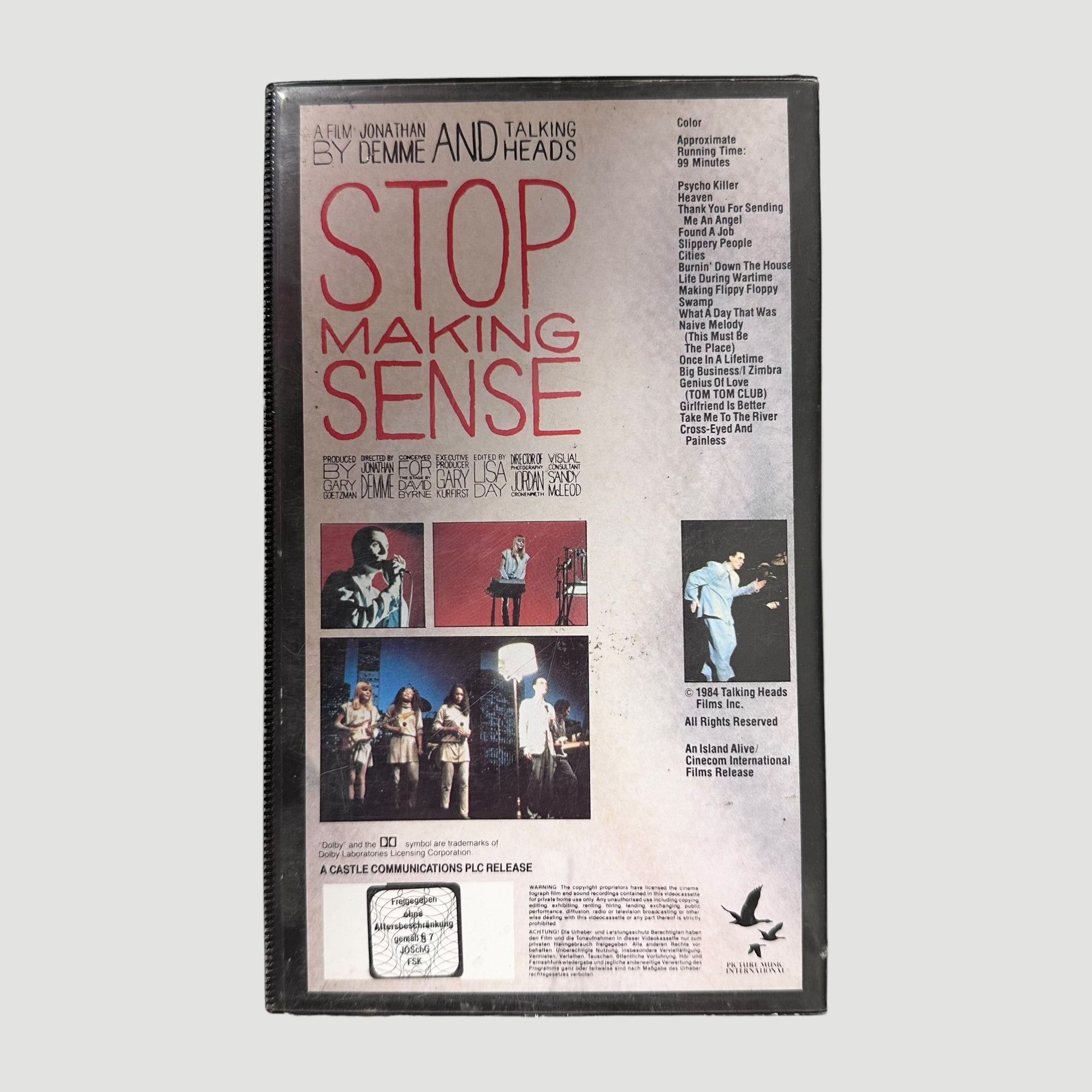 1983 Talking Heads Stop Making Sense VHS