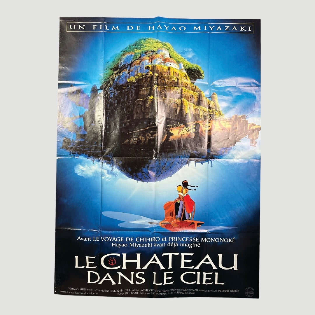 2003 Laputa: Castle in the Sky French Grande Poster (Folded)