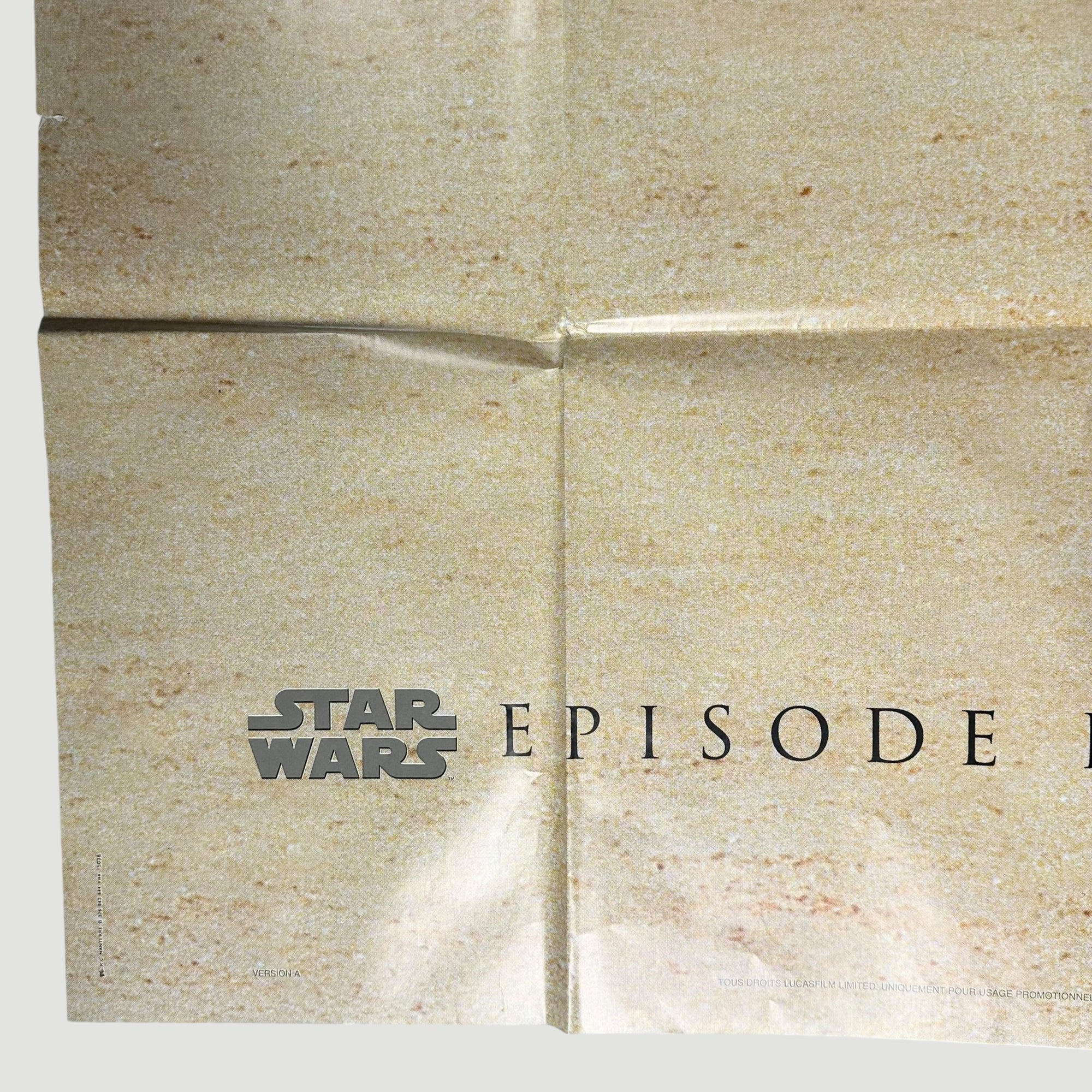 1999 Star Wars Phantom Menance Subway Poster (Folded)