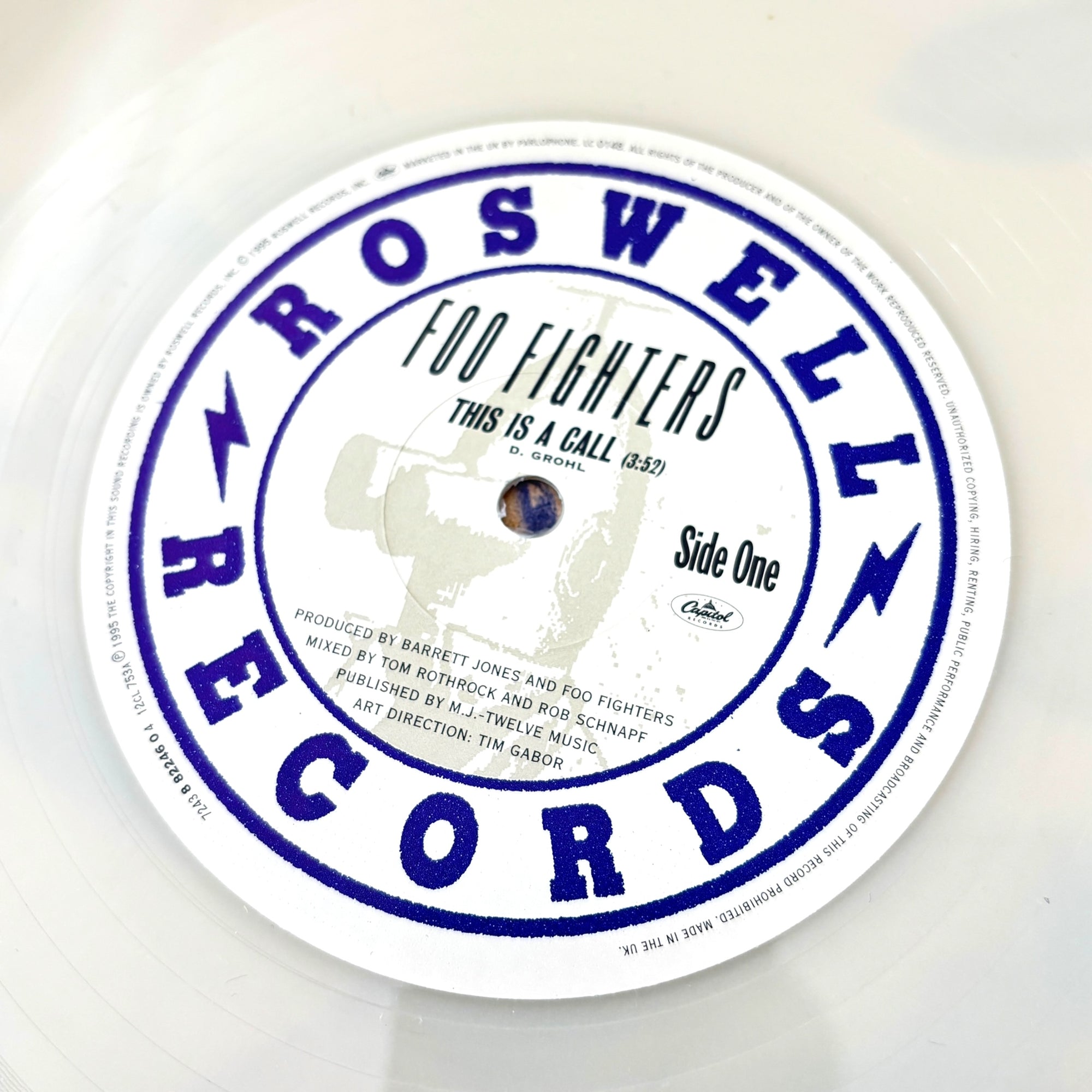 1995 Foo Fighters This is a Call Luminous UK 12" Single