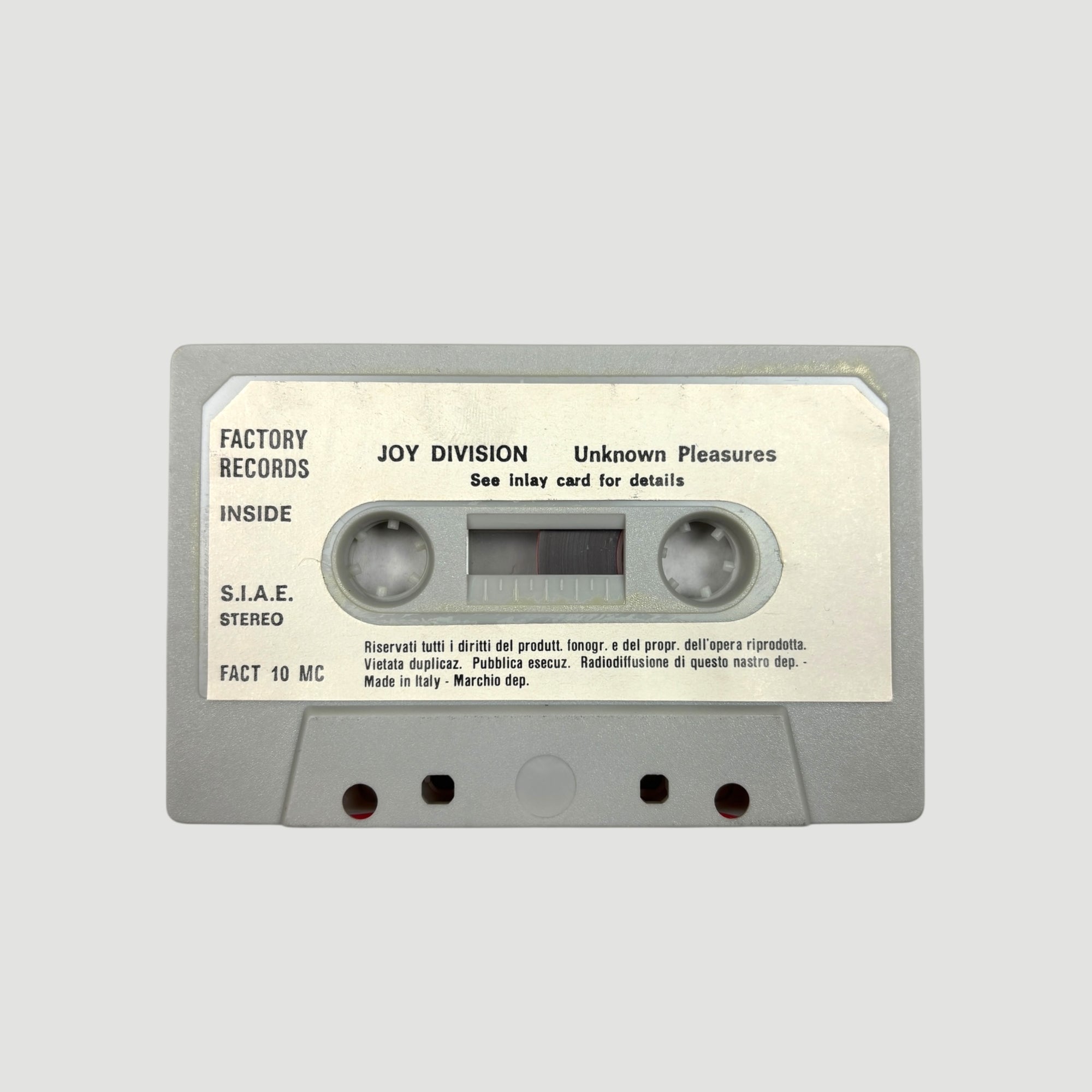 1980 Joy Division Unknown Pleasures Cassette